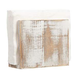 Organizador de pañuelos artesanal con acabado rústico, servilletero decorativo de madera para restaurante, cafetería, mesa de comedor - Product Image 5