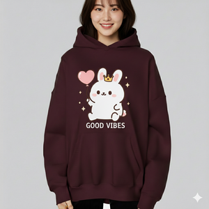 Sudadera con Capucha de Corte Holgado, Cálida y Acogedora, de Felpa, para Uso Diario Informal, Personalizable al por Mayor - Product Image 1