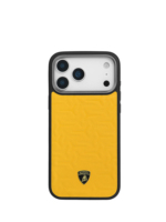 Étui de protection magnétique en cuir véritable Lamborghini sous licence officielle pour iPhone 17 Pro/17 Pro Max/18 Pro/18 Pro Max