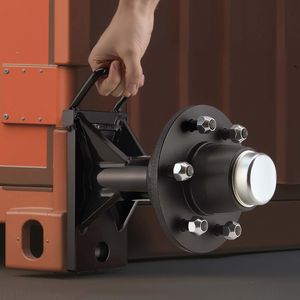 Kit Ruote per Container Pesanti a 6 Fori con Assi a Cricchetto per Container da 20 e 40 Piedi - Trasporto Sicuro per Camion - Product Image 2