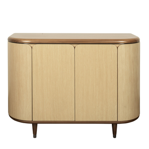 Mueble de Salón Moderno de Mediados de Siglo, de Madera, con Puertas de Losa y Almacenamiento que Ahorra Espacio, 5 Compartimentos, para Apartamentos y Hoteles - Product Image 1