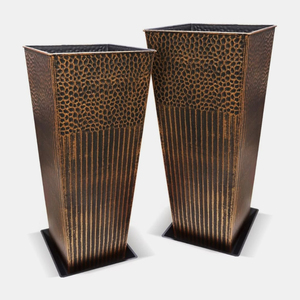 Modern Metal <b>Floor</b> Planter with <b>Gold</b> Finish for Indoor Green Plant Decor Minimalist Style <b>Vase</b> Garden Decorative Planter - Product Image 6