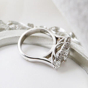 Igi/gia แหวนแต่งงานทองคำ14K ประดับเพชรแบบวินเทจสีเหลืองทอง14K สำหรับใส่ได้ทั้งชายและหญิงแหวนชั้นดีสำหรับวันครบรอบที่สมบูรณ์แบบ - Product Image 2