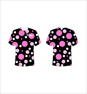 <b>Men</b> s Short Sleeve Polka Dot T <b>Shirt</b> Black <b>Pink</b> White Sublimation Print Breathable Regular Fit O Neck Casual Wear Wholesale OEM - Product Image 1