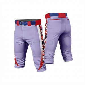 Pantalon de baseball personnalisé lavande, durable, pour uniforme d'équipe sportive, en tissu maille respirant et extensible, séchage rapide, vente en gros - Product Image 1