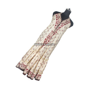 Nuevo Vestido Largo Bohemio Informal para Mujer, Estilo Occidental Vintage, Sari de Seda, Vestido Maxi Boho, Elegante Vestido de Noche sin Mangas para Damas - Product Image 1