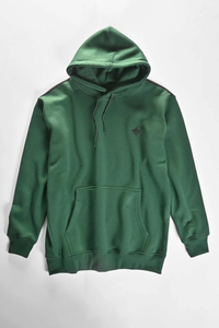 เสื้อฮู้ดเสื้อสวมหัวผ้าฟลีซปักลายใบไม้เมเปิ้ลสำหรับผู้ชาย - Product Image 3