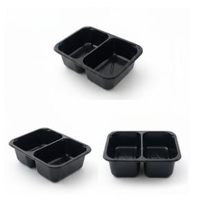 Bandejas CPET, Bandejas Doble Hinchables, Bandejas para Vuelo, Bandejas para Comidas Preparadas, Bandejas Listas para Cocinar, Suministro a Granel para Catering y Uso Doméstico - Product Image 1