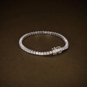 Pulsera de Diamantes Cultivados en Laboratorio de Lujo, Corte Brillante Redondo, 4.79CTW, Color E-F, Diamantes Certificados VVS2, Regalo de Boda, Joyería Fina - Product Image 5