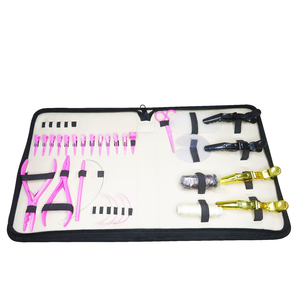 Professional Black Stainless Steel <b>Pliers</b> Weft Hair Extension Tool Kit Complete <b>Set</b> for Salon & Personal Use - Product Image 3