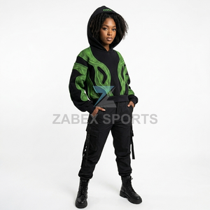 Vintage Washed Double Layer Hooded Sweatshirt Distressed Finish OEM Custom Winter Streetwear 100% Cotton Acid Digital <b>2</b> Pcs - Product Image 5