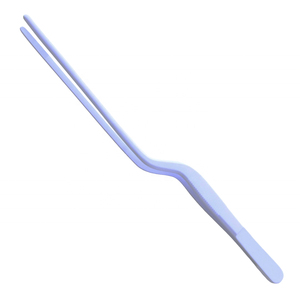 Pince à épiler Altomme Instruments de 20,5 cm en acier inoxydable avec revêtement PTFE de qualité alimentaire, pointes dentelées pour la présentation des aliments en cuisine - Product Image 3