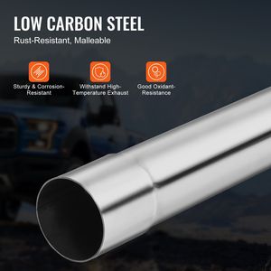 Kit di Scarico Universale in Acciaio Zincato da 16 Pezzi, Tubo di Scarico Grande Antiruggine con Giunto a Innesto Rapido, Sistemi di Scarico Tuning - Product Image 4