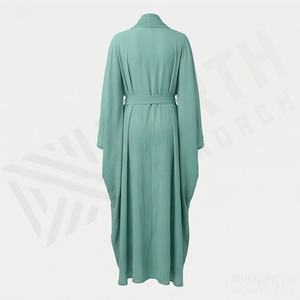 Nouvelle Arrivée Abaya Musulmane Broderie Logo Femme Vente en Gros Couleur Personnalisée Style Parapluie Papillon Robe Kaftan Modeste - Product Image 2