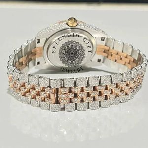 Splendid Diamond <b>Watch</b> Men Analog Quartz Luxury <b>Case</b> Roman Numeral Deployment Clasp 28mm Sapphire Crystal ETA Movement 10m Water - Product Image 2