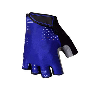 Gants de fitness demi-doigts pour la musculation, respirants, antidérapants, anti-humidité, unisexe, bleu-gris, en maille polyester - Product Image 2