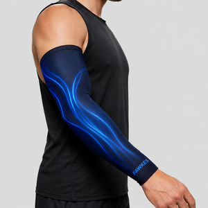 Manchon de cyclisme FAWKES blanc respirant à séchage rapide anti-UV unisexe adulte ajustement sans couture écologique antibactérien - Product Image 4