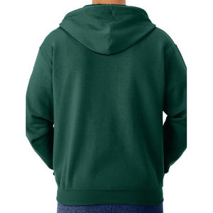 Sudadera con capucha de moda oversize con cremallera, estilo vintage, bordado de apliques, pedrería, lavado ácido y efecto desgastado, al por mayor - Product Image 6