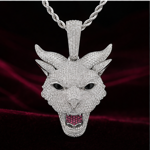 Luxury 925 Silver Iced Fine Jewelry Pendants Charms Custom <b>Cat</b> Animal Face Moissanite Children's Hiphop Unisex Perfect <b>Gift</b> idea - Product Image 3