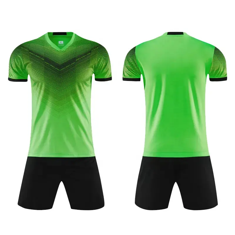 Sublimación de impresión de alta calidad de fútbol Teamwear Series uniformes de fútbol nuevo diseño OEM personalizado hombres fútbol Jersey camisa