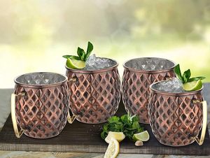 Traditional Copper Moscow Mule <b>Mugs</b> With Smooth Texture Perfect For Beverage Enjoyment In Kitchen Bar And Parties - Product Image 3