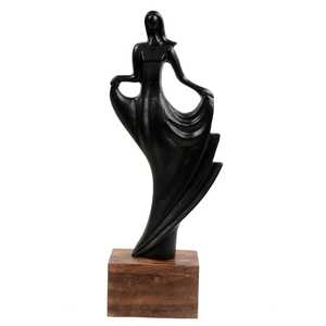 Modern Aluminum Figurative Sculpture Handmade Artistic Tabletop <b>Decor</b> for Living Room Jaffs Exports Eco-Friendly JE2061 - Product Image 1