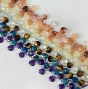 Natural Amethyst Micro Faceted Shell Trillion Briolette Gemstone <b>Loose</b> <b>Beads</b> Purple IGI Certified Rajasthan ZUBEDA GEMS Jewelry - Product Image 1