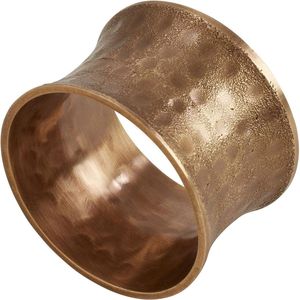 Handcrafted Textured Bronze Finish Napkin Ring Wholesale Elegant Metal NapkinHolder for Dining Table Decoration Home Napkin Ring - Product Image 1