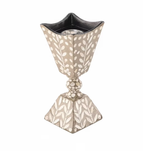 MOP Shell Inlay Resin Bakhoor Burner With Leaf Pattern <b>Square</b> Base Aromatic Holder All-Season Decorative Fragrance Burner - Product Image 3