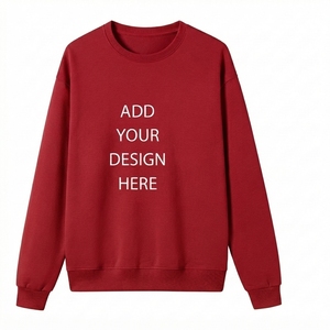 Unisex Round Neck Sweaters Custom Printed Logo ODM Cotton Polyester Hoodie top Wholesale for Autumn Season - Product Image 1