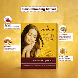 Kit Facial Gold Ojas de Calidad de Exportación para Aclarar la Piel y Obtener un Brillo Instantáneo, Cuidado Profesional de la Piel a un Precio Accesible - Product Image 1