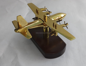 Avión con Acabado de Latón, Modelo Clásico Vintage, Decoración para el Hogar, Oficina, Escritorio, Regalo - Product Image 6