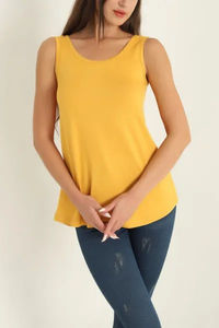 Camiseta sin mangas para mujer Ever Glow, nuevo diseño, estilo moderno, manga corta, informal, transpirable, ecológica, talla grande, poliéster/algodón - Product Image 3