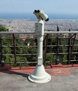 Jumelles télescopiques étanches anti-buée en aluminium blanc ivoire de grand diamètre à monnayeur 30x80 pour sites touristiques High Times - Product Image 3