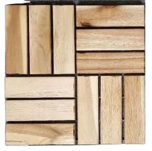 Vietwood ไม้เนื้อแข็งอะคาเซียไม้เนื้อแข็งที่ดีที่สุดดีไซน์ทันสมัยกระเบื้องปูพื้นกลางแจ้งสำหรับสนามหลังบ้านระเบียงและพื้นผิว AB - Product Image 3