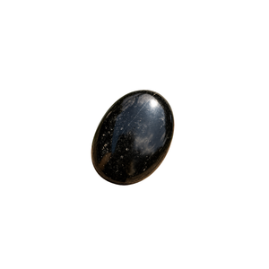 Pierre de tourmaline noire naturelle, polie, taille ovale, pour la décoration intérieure, le Feng Shui, ou comme cadeau - Product Image 1