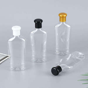 Transparent Cylinder PET Flip Top Cap <b>Face</b> Cream Lotion Wholesale Empty 200ml Skin Care Serum Shampoo Plastic Squeeze Bottle - Product Image 6