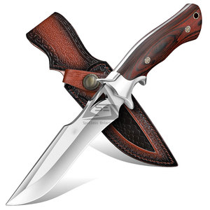 Couteaux Bowie en acier inoxydable de haute qualité avec manche en bois, nouveau style, prix abordable, personnalisables (DIY, OEM), couleur au choix, en stock, produit phare - Product Image 1