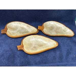 Tazón Decorativo de Madera Natural Hecho a Mano con Incrustaciones de Perlas, Plato Único para Servir, Centro de Mesa para Cocina, Comedor y Decoración del Hogar - Product Image 5