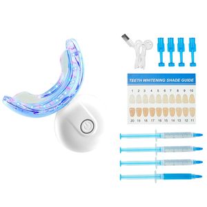 Kit Sbiancante per Denti con Luce LED, 32 Luci LED Acceleratrici, Gel Sbiancante in Siringa, Gel Desensibilizzante, Vassoio a U, Confezione Regalo - Product Image 1