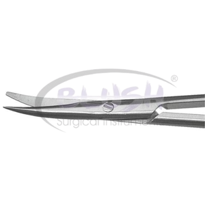 Sharp-Blunt Tip Cosmetic Surgery Scissors Curved (Model 1) Stainless Steel Ophthalmic & Plastic Surgical By <b>Blush</b> Surgical - Product Image 5