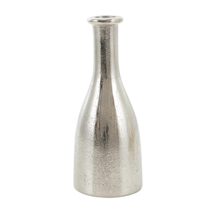 เชิงเทียนดีไซน์ใหม่สำหรับตกแต่งบ้าน สีเงิน ผลิตจากอะลูมิเนียมหล่อ งานแฮนด์เมด ปรับแต่งได้ ชุด 2 ชิ้น - Product Image 4