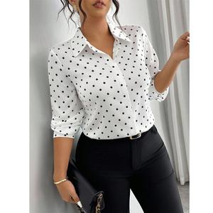 Chemise en coton de bonne qualité à manches courtes et de couleur unie pour femmes, chemise décontractée d'été, coupe ample, haut pour femmes, exporté du Bangladesh - Product Image 1