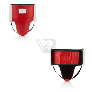 Protège-entrejambe de boxe à bas prix en cuir de vachette véritable, équipement de protection pour l'entraînement, avec logo personnalisé pour la salle de sport, protège-entrejambe de boxe et MMA - Product Image 1