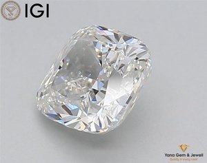 เพชรทรงคุชชั่น 1.50 กะรัต ได้รับการรับรองจาก IGI เพชร CVD ผลิตในห้องปฏิบัติการ สี F ความสะอาดระดับ VVS2 สำหรับเครื่องประดับโซลิแทร์ระดับพรีเมียม - Product Image 4