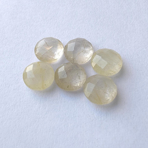 Pierres précieuses naturelles de préhnite verte, rondes, taille briolette, taille à carreaux, calibrées, vente en gros, toutes tailles disponibles - Product Image 4