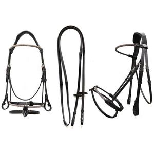 Brida Anatómica Western de Cuero Genuino Premium para Caballo con Brillo, Duradera y Elegante para Entrenamiento y Competición - Product Image 1