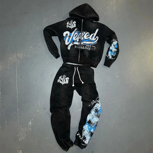 Conjunto Deportivo con Pedrería, Sudadera Holgada y Pantalones Acampanados - Product Image 5