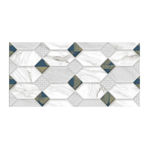 Carreaux de céramique blancs brillants 300x600mm très demandés pour la décoration murale intérieure, carreaux de céramique Concept pour toilettes et salles de bain - Product Image 3