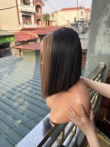 วิกผมบ๊อบผมแท้จากเวียดนาม สีธรรมชาติ ผมตรงแบบธรรมชาติ สำหรับผู้หญิงผิวสี - Product Image 6